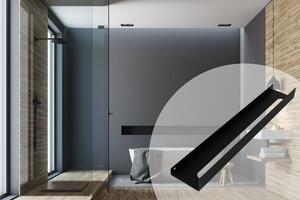 Rea, koupelnová police 60cm SF02, černá matná, REA-06010