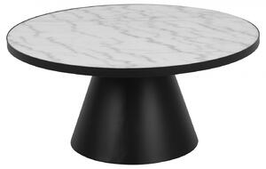 Design Scandinavia Konferenční stolek Soli, 86 cm, černá/bílá