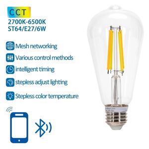 LED Žárovka FILAMENT ST64 E27/6W/230V 2700-6500K - Aigostar