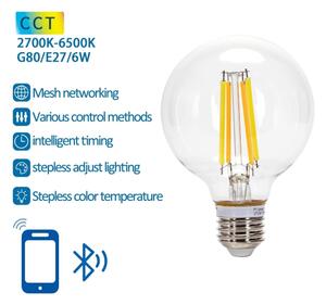 LED Žárovka FILAMENT G80 E27/6W/230V 2700-6500K - Aigostar