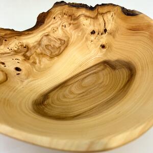 RV Wood Dřevěná miska z jilmu průměr 22 cm