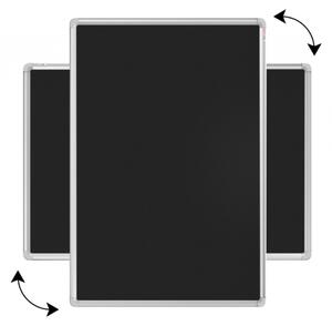 Allboards, Textilní nástěnka 90x60 cm (černá), TF96BK