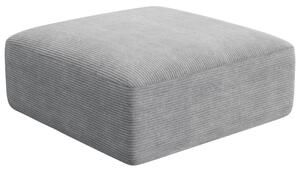 -25 % Dny MOMENTI– Cosmopolitan Design Světle šedá manšestrová podnožka Campi 90 x 90 cm