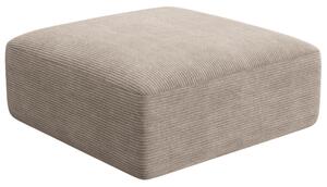 -25 % Dny MOMENTI– Cosmopolitan Design Béžová manšestrová podnožka Campi 90 x 90 cm