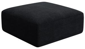 -25 % Dny MOMENTI– Cosmopolitan Design Černá manšestrová podnožka Campi 90 x 90 cm