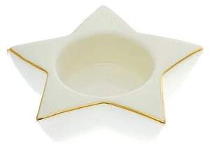 Keramický svícen ve tvaru hvězdičky 10 cm