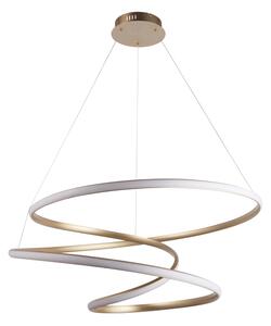 Endon 97639 - LED Stmívatelný lustr na lanku TWIRL LED/88W/230V 3000K zlatá