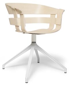 Otočná židle Wick bílá / jasan přírodní