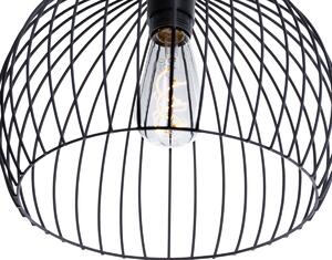 Moderní závěsná lampa černá 3-světelná - Koopa
