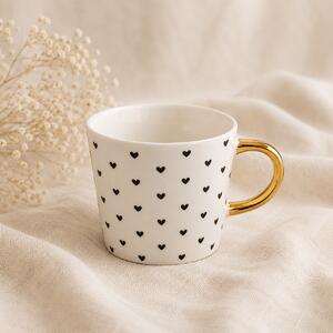 Porcelánový hrnek 310 ml - se srdíčky