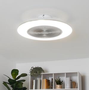 Brilagi - LED Stmívatelné svítidlo s ventilátorem AURA LED/38W/230V stříbrná +DO