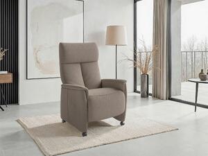 RELAXAČNÍ KŘESLO, textil, šedohnědá Sit & More - Online Only křesla & taburety, Online Only