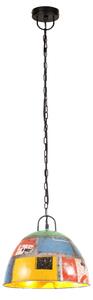 Industriální vintage závěsné svítidlo 25 W pestré kulaté 31 cm
