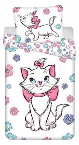 Jerry Fabrics Povlečení Marie Cat Floral 140x200, 70x90 cm
