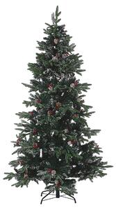 Zasněžený umělý vánoční stromek 180 cm zelený DENALI