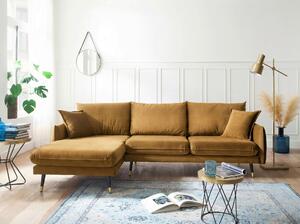 ROHOVÁ SEDAČKA, textil, hořčicově žlutá MID.YOU - Online Only sedačky, Online Only