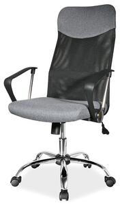 Kancelářská židle SIGQ-025 šedá/černá