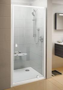 Ravak Sprchové dveře jednokřídlé 80 cm bright alu, PDOP1-80 TRANSPARENT 03G40C00Z1 Barevné provedení: bílá/bílá (rám, madla a panty v provedení bílé) PDOP1-80 TRANSPARENT