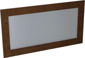 SAPHO - BRAND zrcadlo v dřevěném rámu 1300x700, mořený smrk BA061S