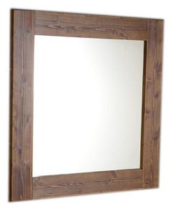 SAPHO - BRAND zrcadlo v dřevěném rámu 600x800, mořený smrk BA058S