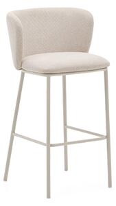 Béžová barová židle (výška sedáku 75 cm) Ciselia – Kave Home