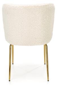 Jídelní židle SCK-474 krémová/zlatá