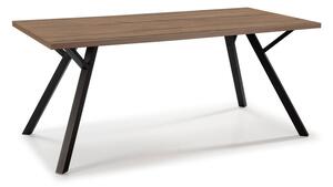 Jídelní stůl s deskou v dekoru ořechového dřeva 90x160 cm Paola – Marckeric