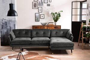 ROHOVÁ SEDAČKA, textil, antracitová MID.YOU - Online Only sedačky, Online Only