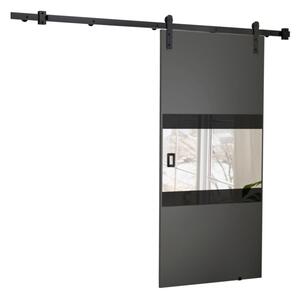 Posuvné dveře MIA, 60x205, grafit/černý lakobel