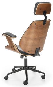Kancelářská židle AGNOZAU ořech/černá