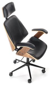 Kancelářská židle AGNOZAU ořech/černá