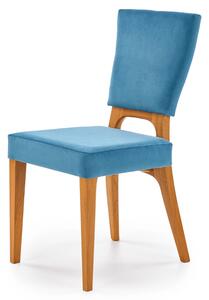 Jídelní židle WINONTY dub medový/modrá