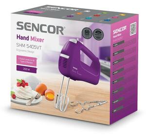 Sencor SHM 5405VT ruční šlehač, fialová