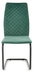 Jídelní židle SCK-444 tmavě zelená/černá