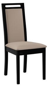 Čalouněná jídelní židle Heven VI, Barva dřeva: černý, Potah: Paros 2 Mirjan24 5903211285394