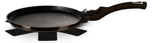 BERLINGERHAUS Pánev na palačinky s mramorovým povrchem 28 cm Shiny Black Collection BH-7132