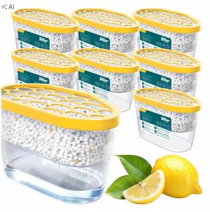 Pohlcovač vlhkosti do domácnosti Sillar 600 ml s vůní citronu 8 ks