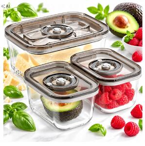 Vakuová dóza Caso VacuBoxx skleněná 1500 ml čirá