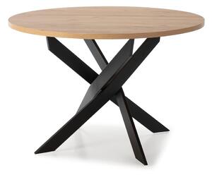 Kulatý jídelní stůl s deskou v dubovém dekoru 120x120 cm Ther – Marckeric