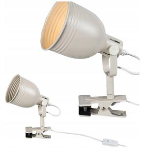 Klipsová lampa béžová FLINT industriální do kanceláře a pracovny Rabalux