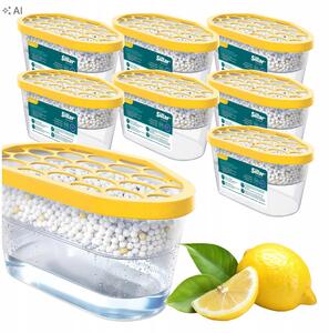Pohlcovač vlhkosti do domácnosti Sillar 400 ml s vůní citronu 8 ks