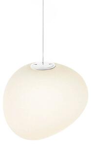 Foscarini Gregg MIDI závěsné světlo, ze skla bílá, stmívatelný, Bílá / opál, Obývací pokoj / jídelna, Sklo, Design, Koule