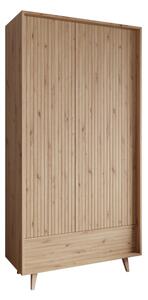 Šatní skříň Trikso 2D1SZ, Barva dřeva: dub artisan Mirjan24 5903211293337