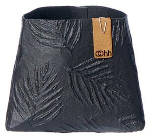 OOhh květináč Leaf Triangle Black Rozměry: 13 x 17 cm