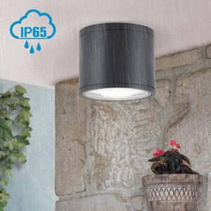 ORION LED stropní bodovka Sputnik IP65 Ø 14,5 cm černá, Černá, Koupelna, Hliník, Moderní, Venkovní bodové svítidlo / zabodnuté do země