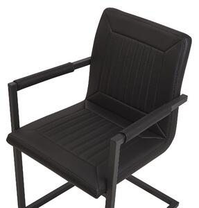 Set 2 ks. jídelních židlí BOLENDE (černá). 1023598