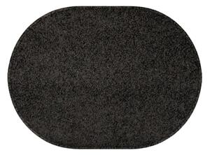 Vopi koberce Kusový koberec Eton černý ovál - 140x200 cm