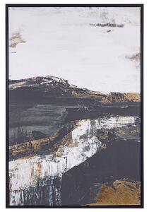 Plátno STATTE Abstraktní motiv 63 x 93 cm Černá