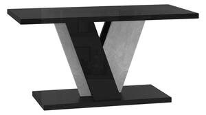 Konferenční stolek Tearyl, Barva: černý lesk / beton Mirjan24 5903211302275