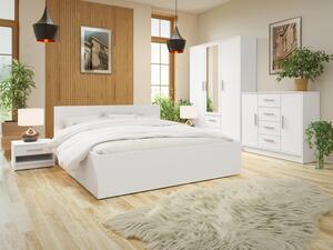 Ložnice Neralli I, Rozměr postele: 180 x 200 cm, Barva dřeva: Bílá alpská Mirjan24 5903211302701